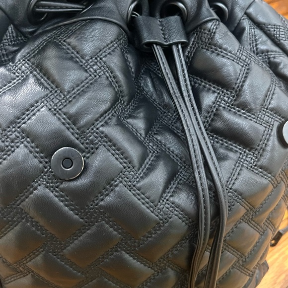 Kurt Geiger Black Quilted Backpack - Picture 4 of 10
